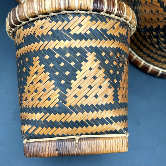 5 Nesting Baskets Tribal Designs (Bjml) - Picture 6 of 8